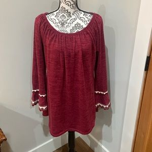 Win Win Bell Sleeve Tunic Dress
